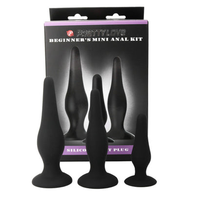 PRETTY LOVE - KIT D'INITIATION AUX PLUGS ANAL EN SILICONE