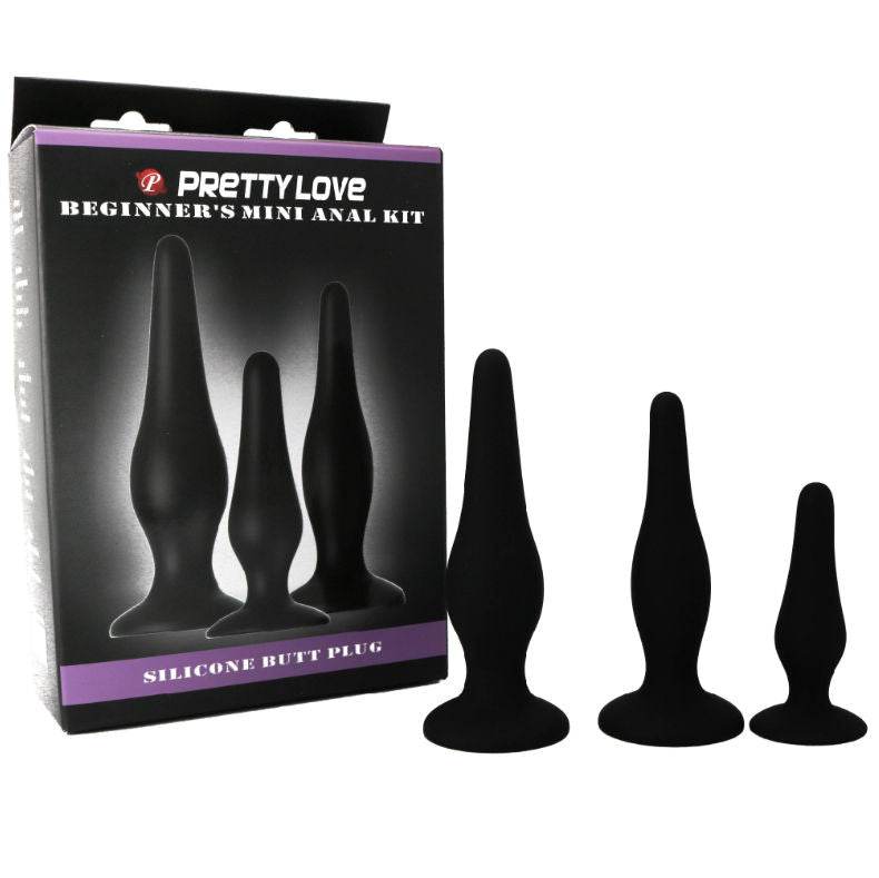 PRETTY LOVE - KIT D'INITIATION AUX PLUGS ANAL EN SILICONE