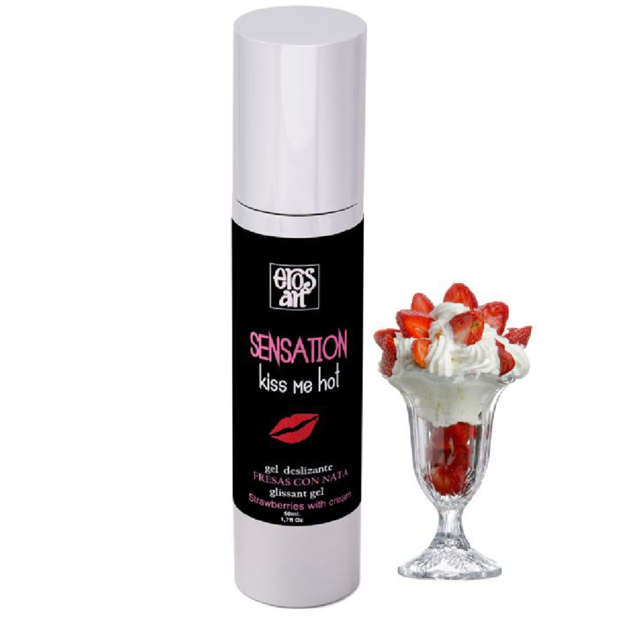 EROS-ART - SENSATTION LUBRIFIANT NATUREL FRAISES AVEC CRÈME 50 ML