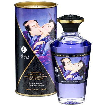 SHUNGA - HUILE DE MASSAGE EFFET CHALEUREUX ARÔME FRUITS EXOTIQUES 100 ML