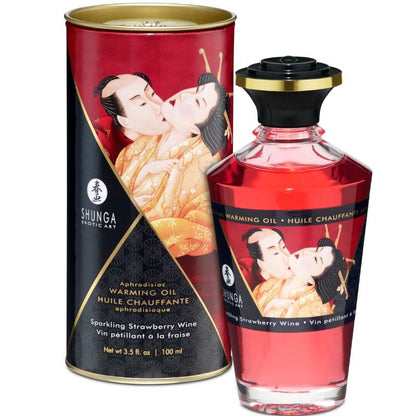 SHUNGA - ACEITE DE MASAJE EFECTO CALOR FRESAS Y CAVA 100 ML