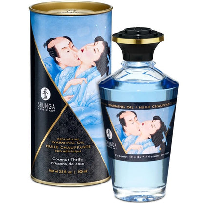 SHUNGA - ACEITE DE MASAJE EFECTO CALOR SABOR COCO 100 ML