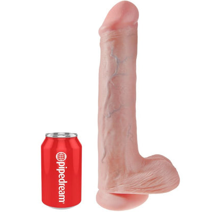 KING COCK - DILDO WITH BALLS 33 CM FLESH