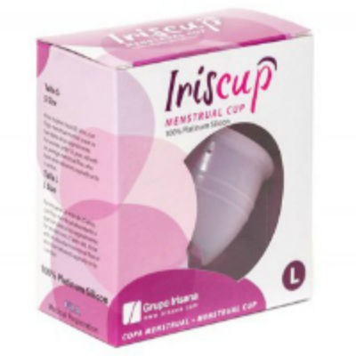 IRISCUP - TAZA MES GRANDE ROSA + BOLSA ESTERILIZADORA GRATIS