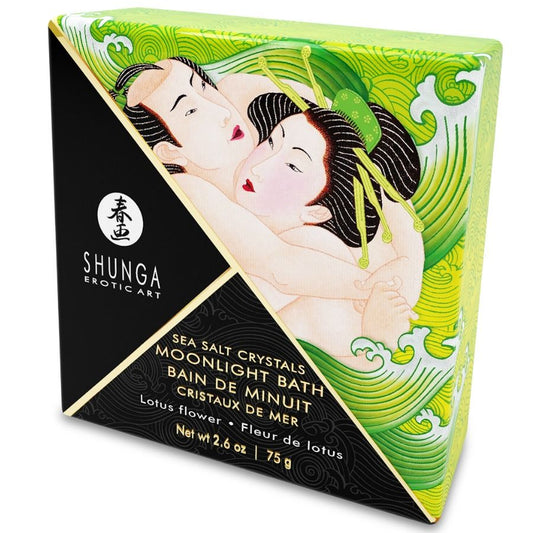 SHUNGA - SELS DE BAIN OU DE BAIN AU PARFUM DE LOTUS 75 GR