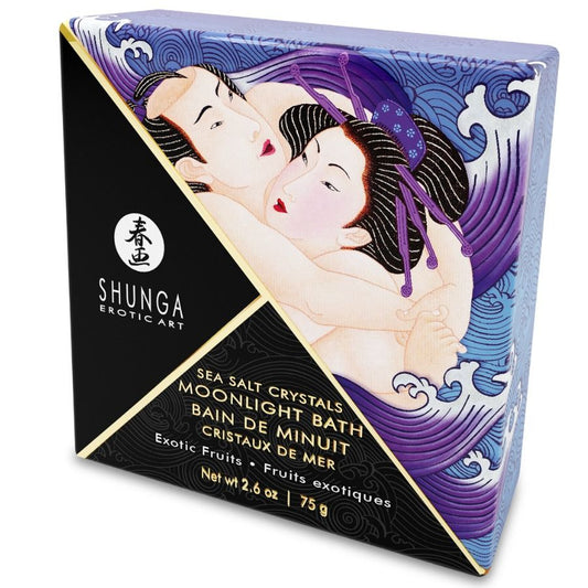 SHUNGA - SELS DE BAIN AU PARFUM EXOTIQUE POURPRE 75 GR