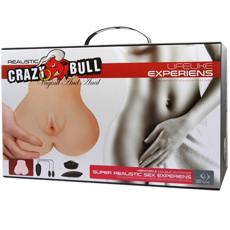 CRAZY BULL - VAGINA Y ANO REALISTAS CON VIBRACIÓN POSICIÓN 7