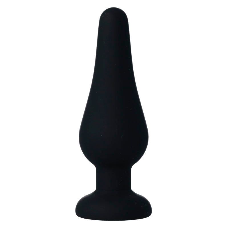 INTENSE - PLUG ANAL PIPO M SILICONA NEGRO 11 CM