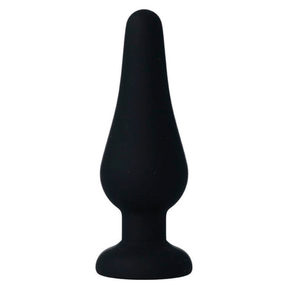 INTENSE - PLUG ANAL PIPO M SILICONA NEGRO 11 CM