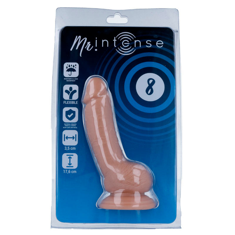 MR INTENSE - 8 PÉNIS RÉALISTES 17,6 CM -OU- 3,5 CM