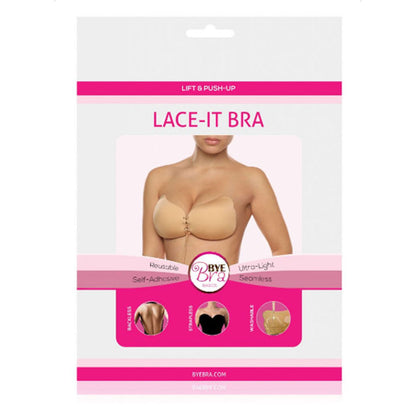 BYE-BRA - LACE-IT PUSH-UP BEIGE AVEC BONNET A