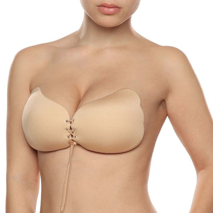 BYE-BRA - LACE-IT PUSH-UP BEIGE AVEC BONNET A