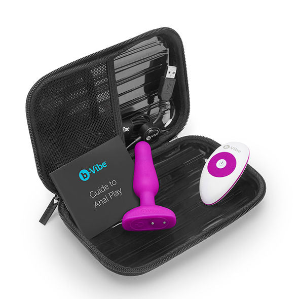 B-VIBE - NOVICE REMOTE CONTROL ANAL PLUG FUCHSIA