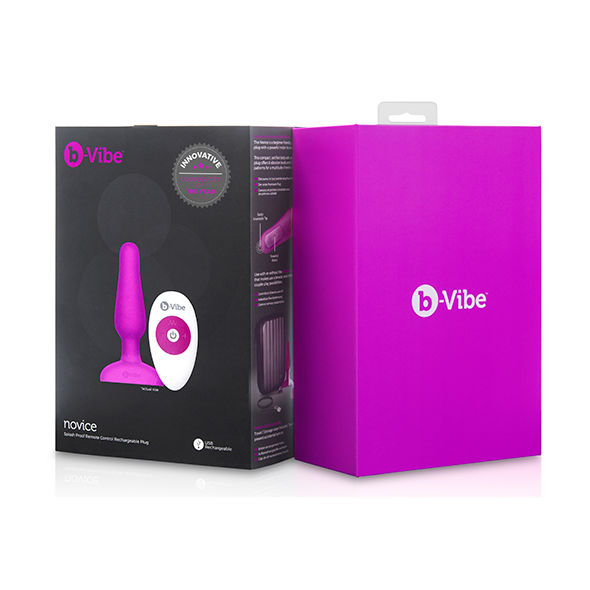 B-VIBE - NOVICE REMOTE CONTROL ANAL PLUG FUCHSIA