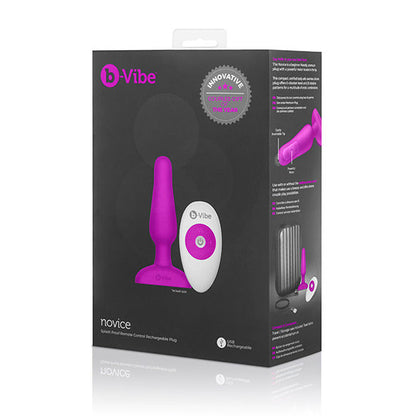 B-VIBE - NOVICE REMOTE CONTROL ANAL PLUG FUCHSIA