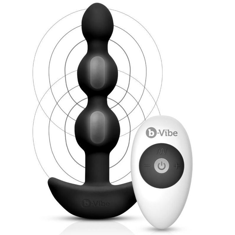 B-VIBE - PERLAS ANALES DE CONTROL REMOTO TRIPLET NEGRAS