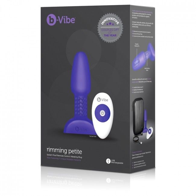 B-VIBE - PLUG ANAL TÉLÉCOMMANDÉ RIMMING PETITE LILAS