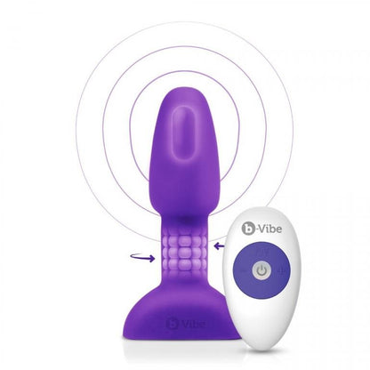 B-VIBE - PLUG ANAL TÉLÉCOMMANDÉ RIMMING PETITE LILAS