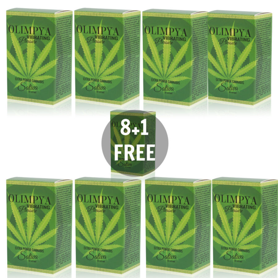 OLIMPYA - PLAISIR VIBRANT EXTRA SATIVA CANNABIS 8 + 1 GRATUIT