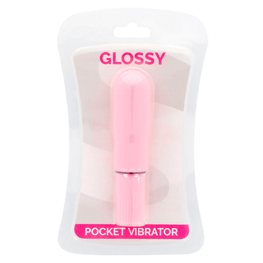 GLOSSY - POCKET VIBRATOR PINK