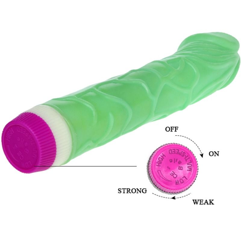 BAILE - VIBRATEUR WAVES OF PLEASURE 23 CM VERT