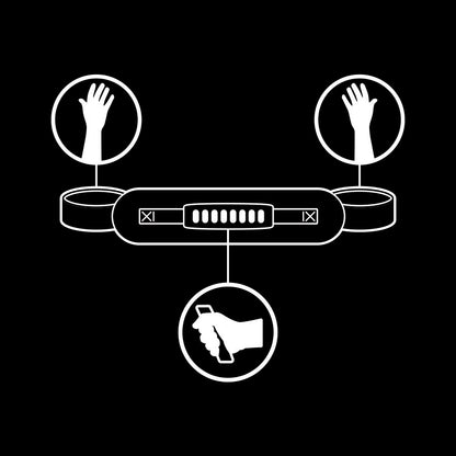 FETISH SOUMIS - MENOTTES DOUBLÉES DE NOPRÈNE AVEC FERMETURE À RETOUR