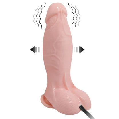 BAILE - DILDO RÉALISTE VIBRANT ET GONFLABLE 18,8 CM