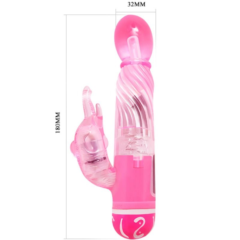 BAILE - VIBRATEUR MULTIVITESSE AVEC STIMULATEUR ROSE