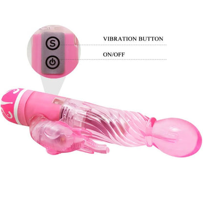 BAILE - VIBRATEUR MULTIVITESSE AVEC STIMULATEUR ROSE