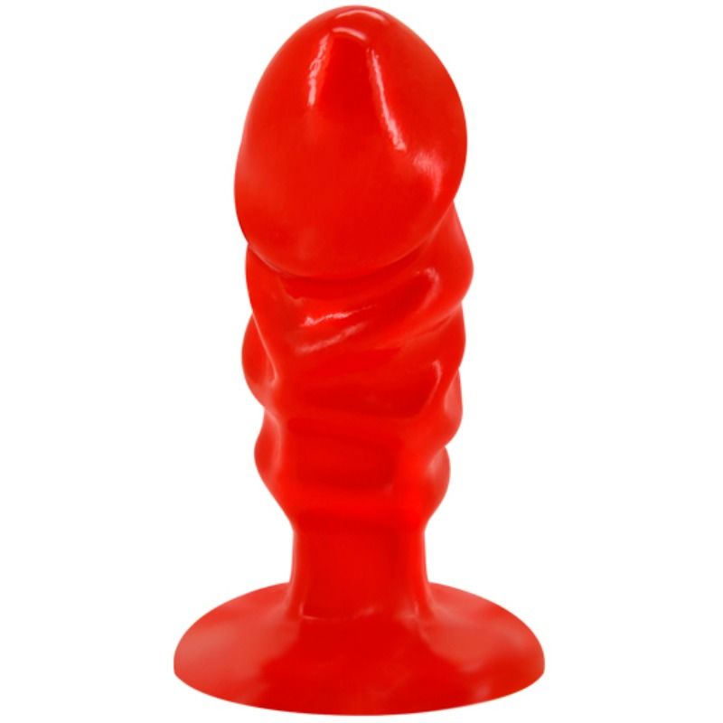 BAILE - PLUG ANAL UNISEX CON VENTOSA ROJA