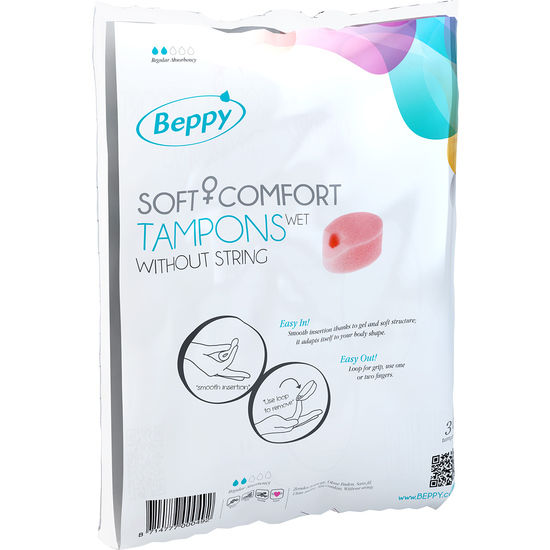 BEPPY - TAMPONES SUAVES CONFORT WET 30 UNIDADES