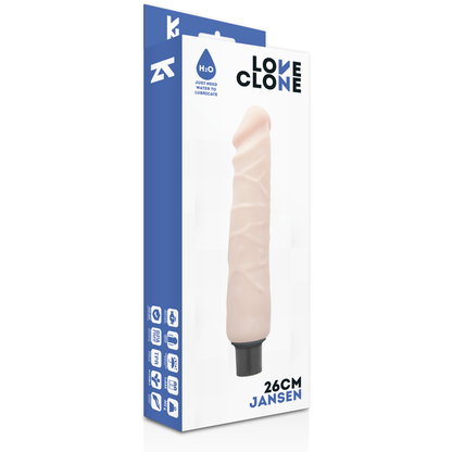 LOVECLONE - JANSEN REALISTIC VIBRATOR SELF LUBRICATION 26 CM -O- 4.2 CM
