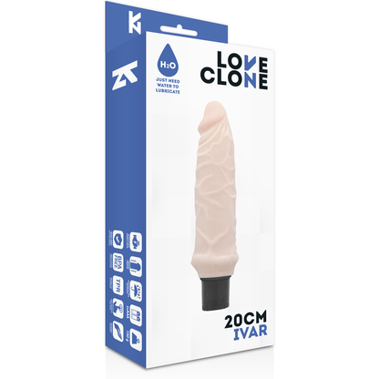 LOVECLONE - VIBRATEUR AUTOLUBRIFIANT IVAR 20 CM -O- 3,7 CM