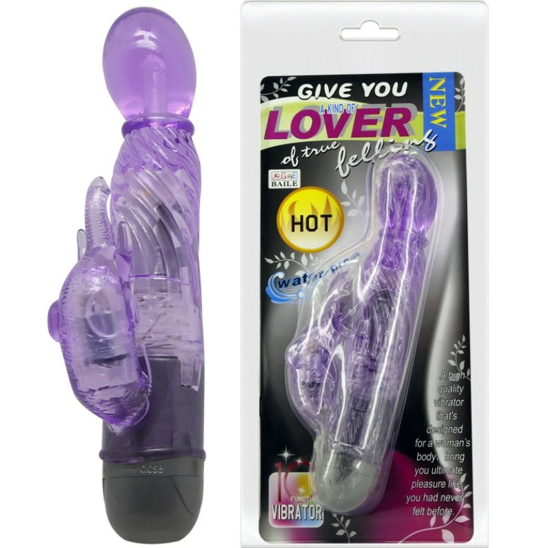 BAILE - GIVE YOU A KIND OF LOVER VIBRATOR WITH LILAC RABBIT 10 MODES