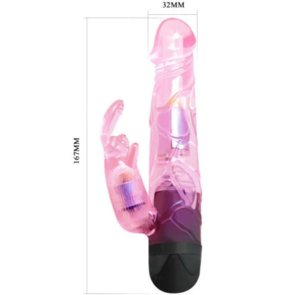 BAILE - REGALA TU AMANTE VIBRADOR CON CONEJO ROSA