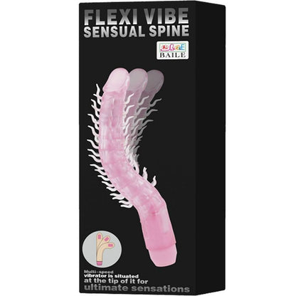 BAILE - FLEXI VIBE SENSUAL SPINE DILDO VIBRANT PLIABLE LILAS 23,5 CM