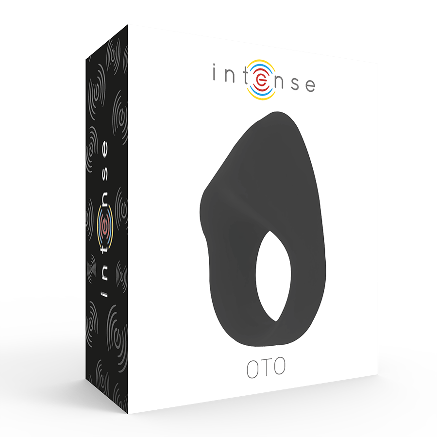 INTENSE - ANILLO VIBRADOR RECARGABLE OTO NEGRO