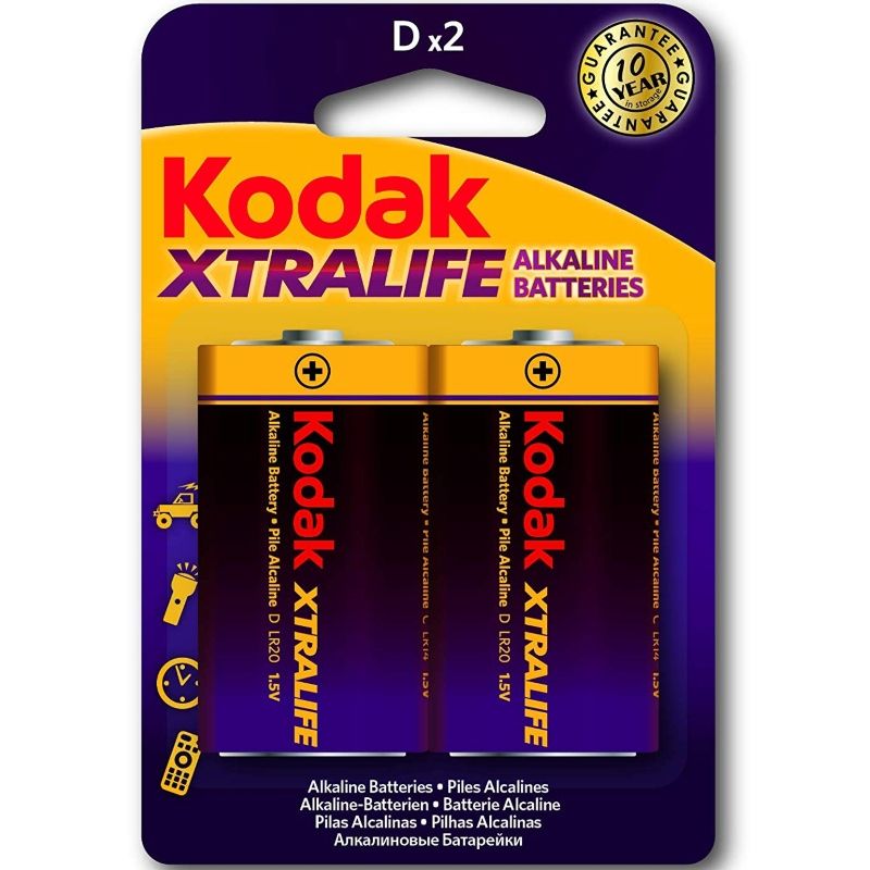 KODAK - PILES ALCALINES XTRALIFE LR20 D LR20 1,5 V