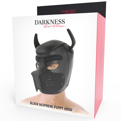 DARKNESS - MASQUE POUR CHIEN EN NÉOPRÈNE AVEC MUSEAU AMOVIBLE M