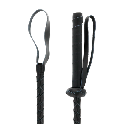 DARKNESS - LEATHER FETISH BDSM WHIP 60CM