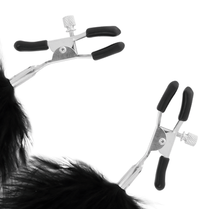 DARKNESS - PINCES À TÉTONS À POMPON 2