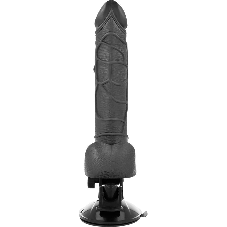 BASECOCK - VIBRATEUR RÉALISTE TÉLÉCOMMANDÉ NATUREL AVEC TESTICULES 19,5 CM -O- 4 CM