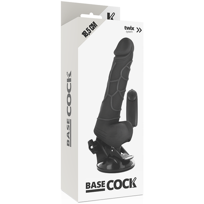 BASECOCK - VIBRATEUR RÉALISTE TÉLÉCOMMANDÉ CHAIR 18,5 CM -O- 4CM