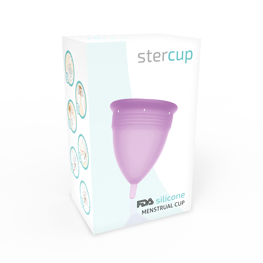 STERCUP - COUPE MENSTRUELLE EN SILICONE FDA VIOLET - TAILLE L