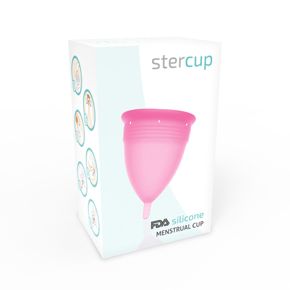 STERCUP - COPA MENSTRUAL DE SILICONA FDA ROSA - TALLA S