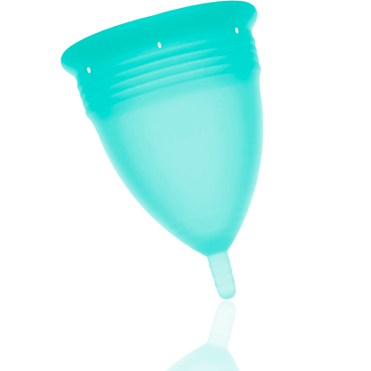 STERCUP - COPA MENSTRUAL DE SILICONA FDA AGUAMARINA - TALLA S