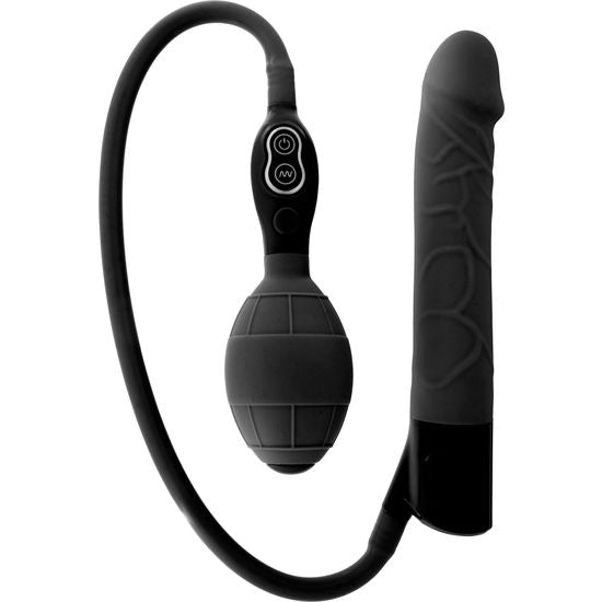 SIETE CREACIONES - VIBRADOR INFLABLE NEGRO