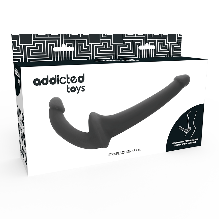 JUGUETES ADICTO - DILDO CON ARN S SIN SUJECION NEGRO