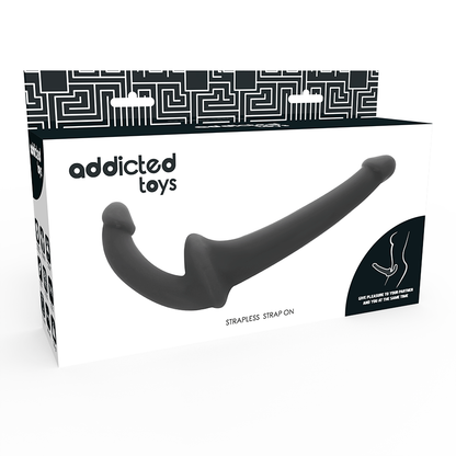 JUGUETES ADICTO - DILDO CON ARN S SIN SUJECION NEGRO