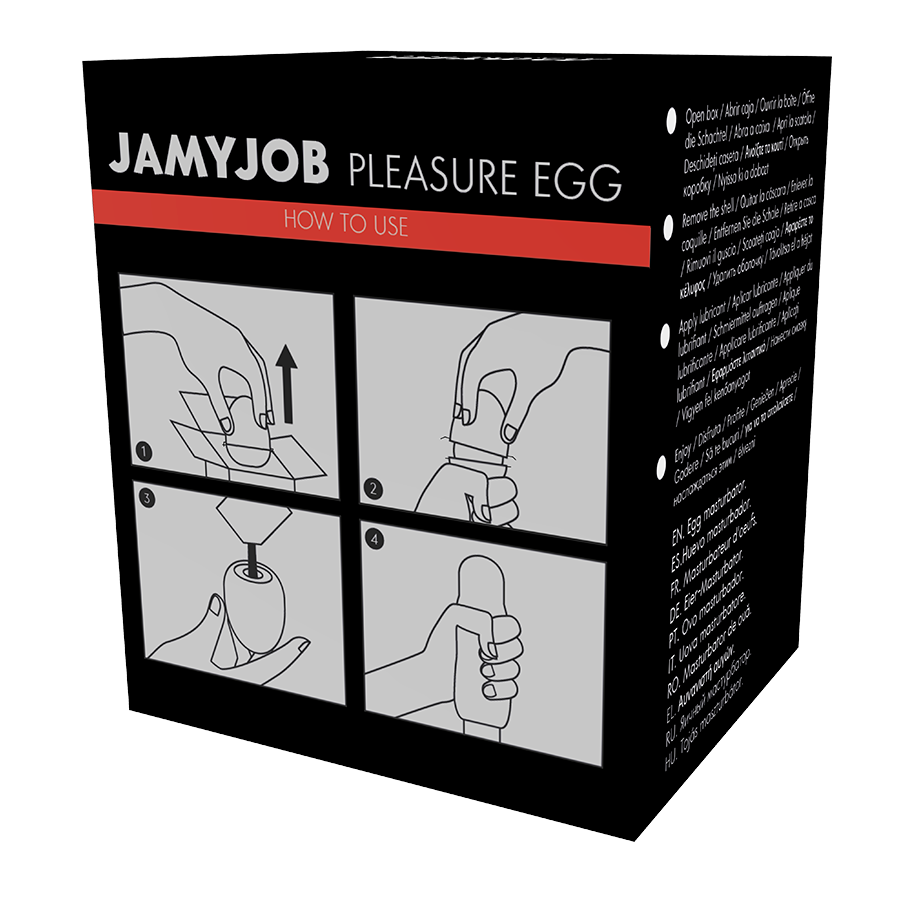 JAMYJOB - MASTURBATEUR OEUF VERSION NOIRE DISCRET